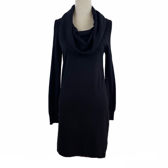 𝅺Boston Proper Women’s Cowl Neck Cold Shoulders Knit Dress Size XS - Picture 1 of 9